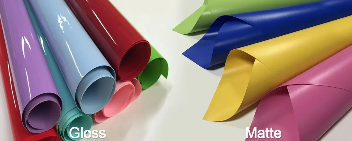 gloss and matte PVC Films