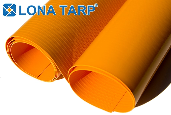 300DX500D 18X12 510G pvc tarpaulin orange
