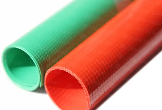 Green PVC tarpaulin
