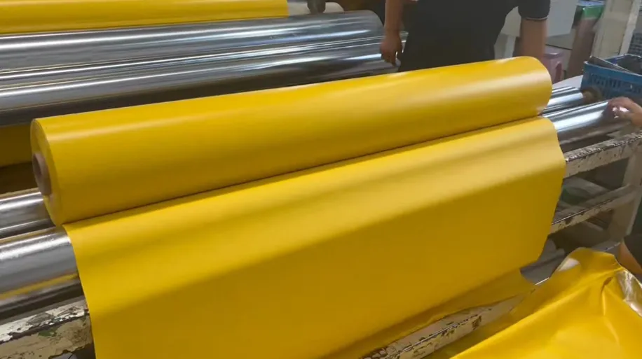 PVC Tarpaulin Roll Adhesion Test