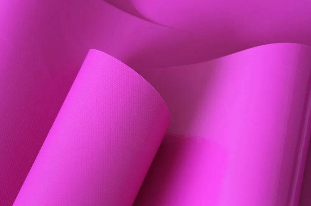 Purple PVC tarpaulin