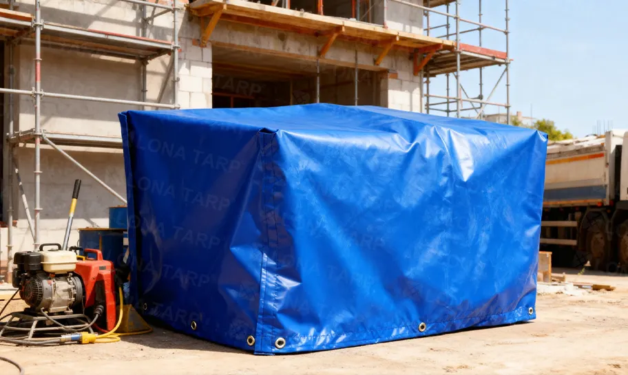 Construction site tarpaulin covers