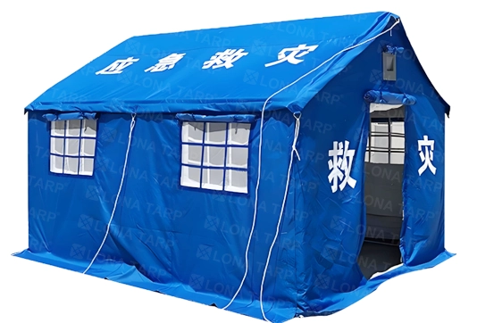 Disaster relief PVC tent