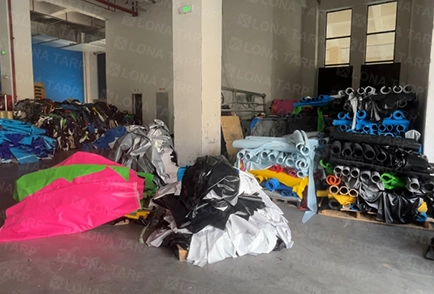 Waste PVC tarpaulin