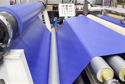 Blue PVC Truck Tarpaulin