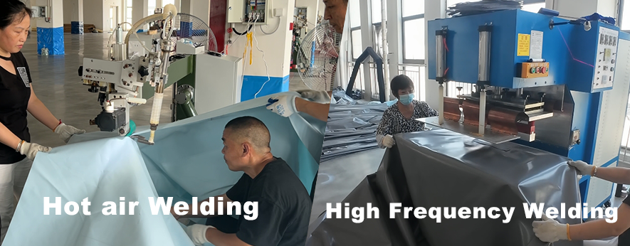 PVC tarpaulin welding process