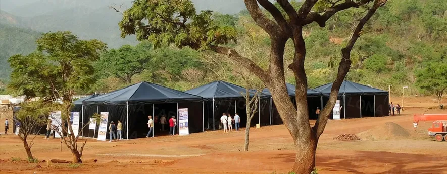 pvc canvas tent