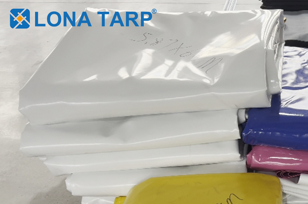 Installed PVC tarpaulin
