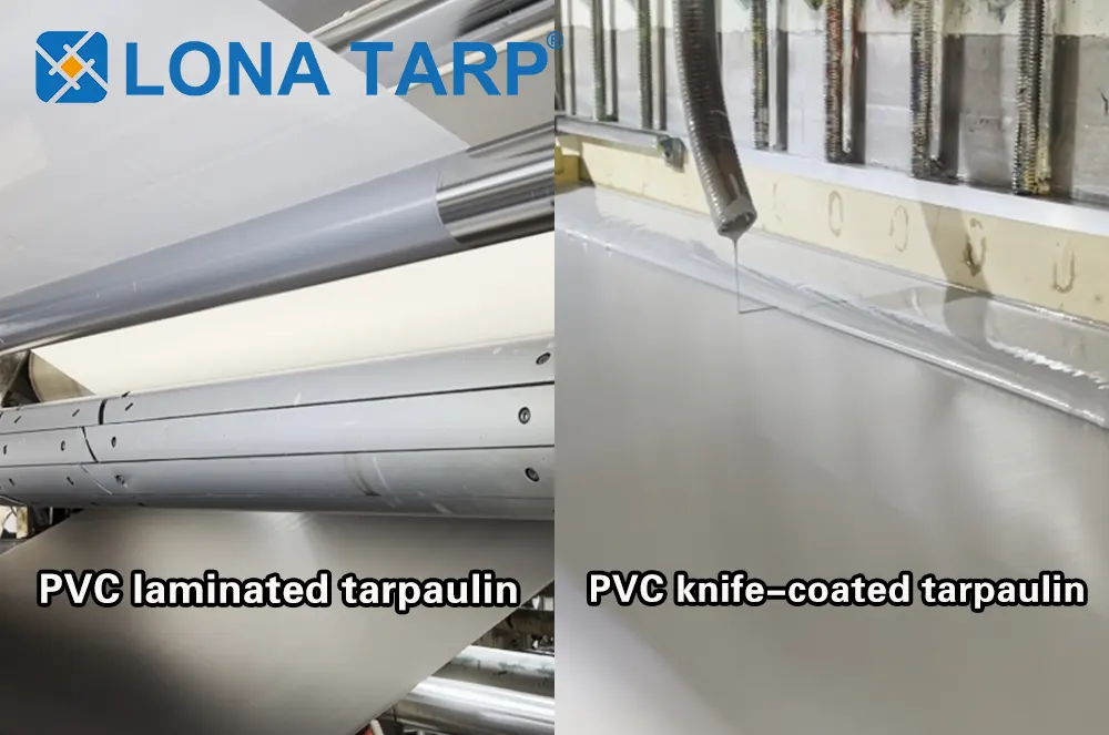 PVC tarpaulin manufacturing process distinction