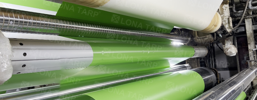PVC tarpaulin production process