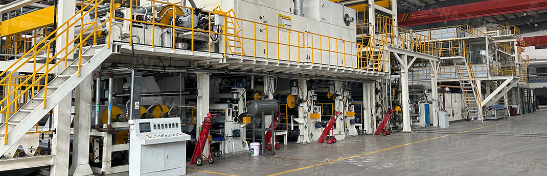 Knife-coated PVC tarpaulin production line