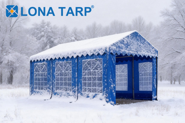 Cold-resistant PVC tarpaulin