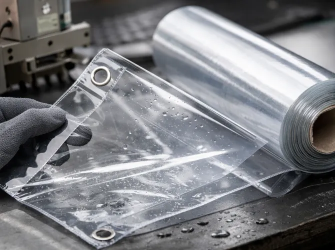 PVC transparente para toldos